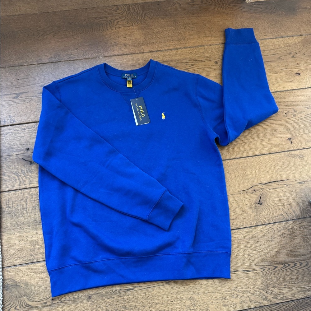 Ralph Lauren Men's Vibrant Blue Crewneck Sweater